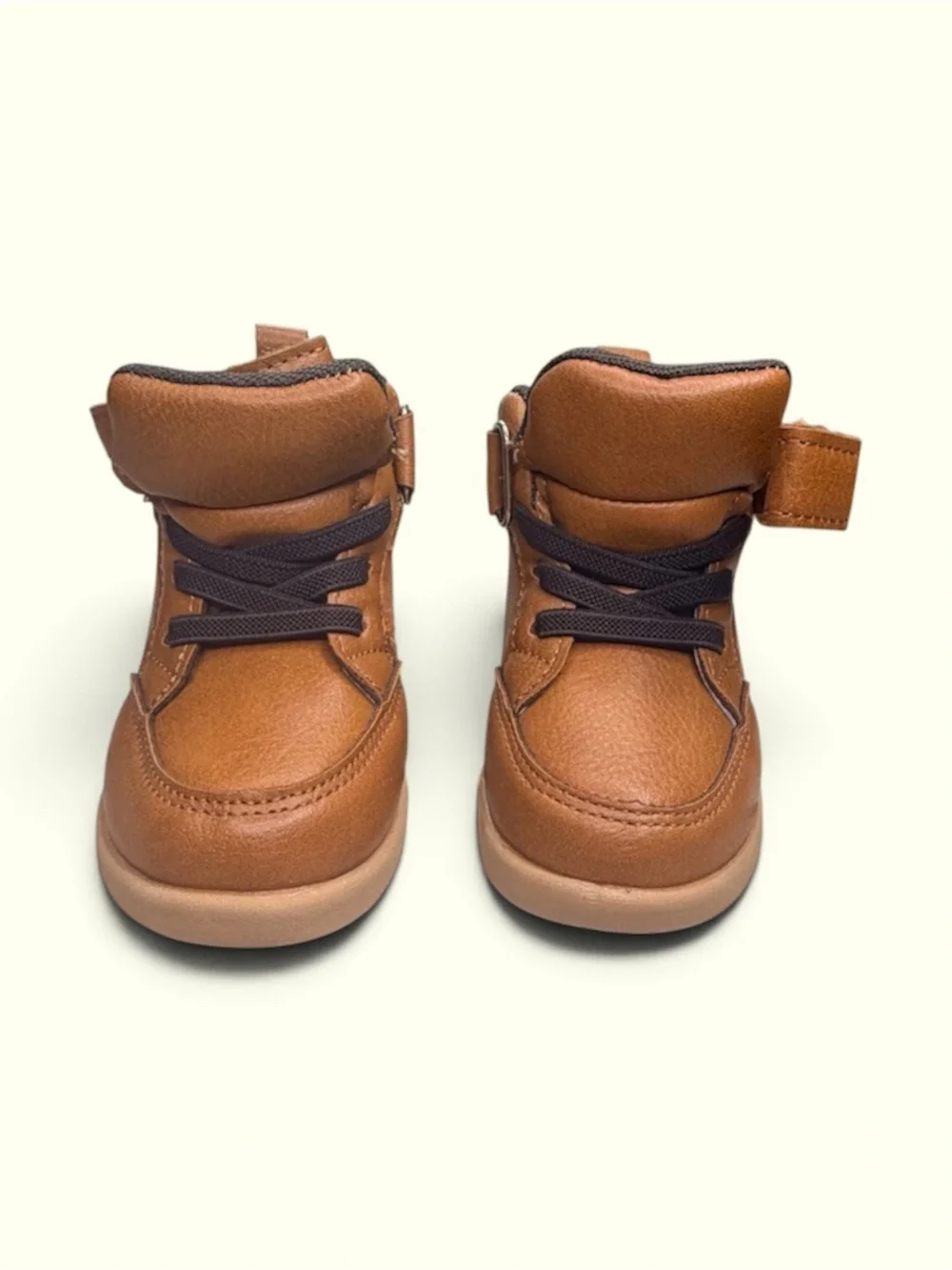 First Steps Kids Tan High-Top Shoes (4)